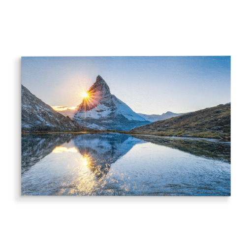 Riffelsee and Matterhorn Riffelsee and Matterhorn