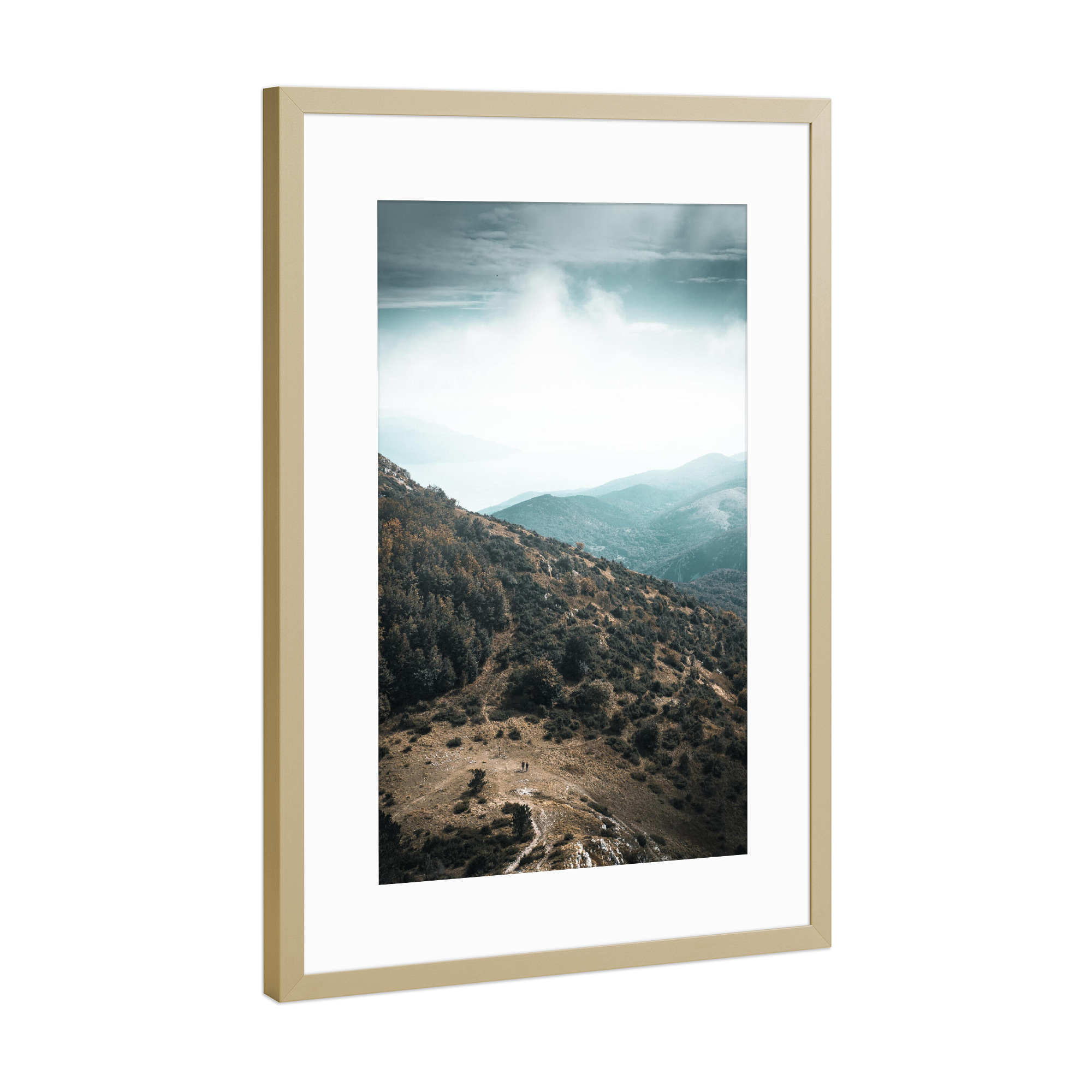 Poster mit Rahmen Gold "Wandern in Kroatien" artboxONE - Natur,Reise,Reise / Länder