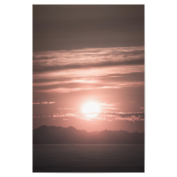Poster "Sun's rise" artboxONE - Natur - Sonnenaufgang,Lofoten,Norwegen,Himmel,Wolken,Stille