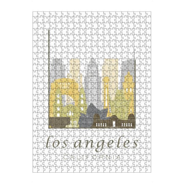 Puzzle Ravensburger "Los Angeles skyline desert" artboxONE - Architektur,Städte / Los Angeles