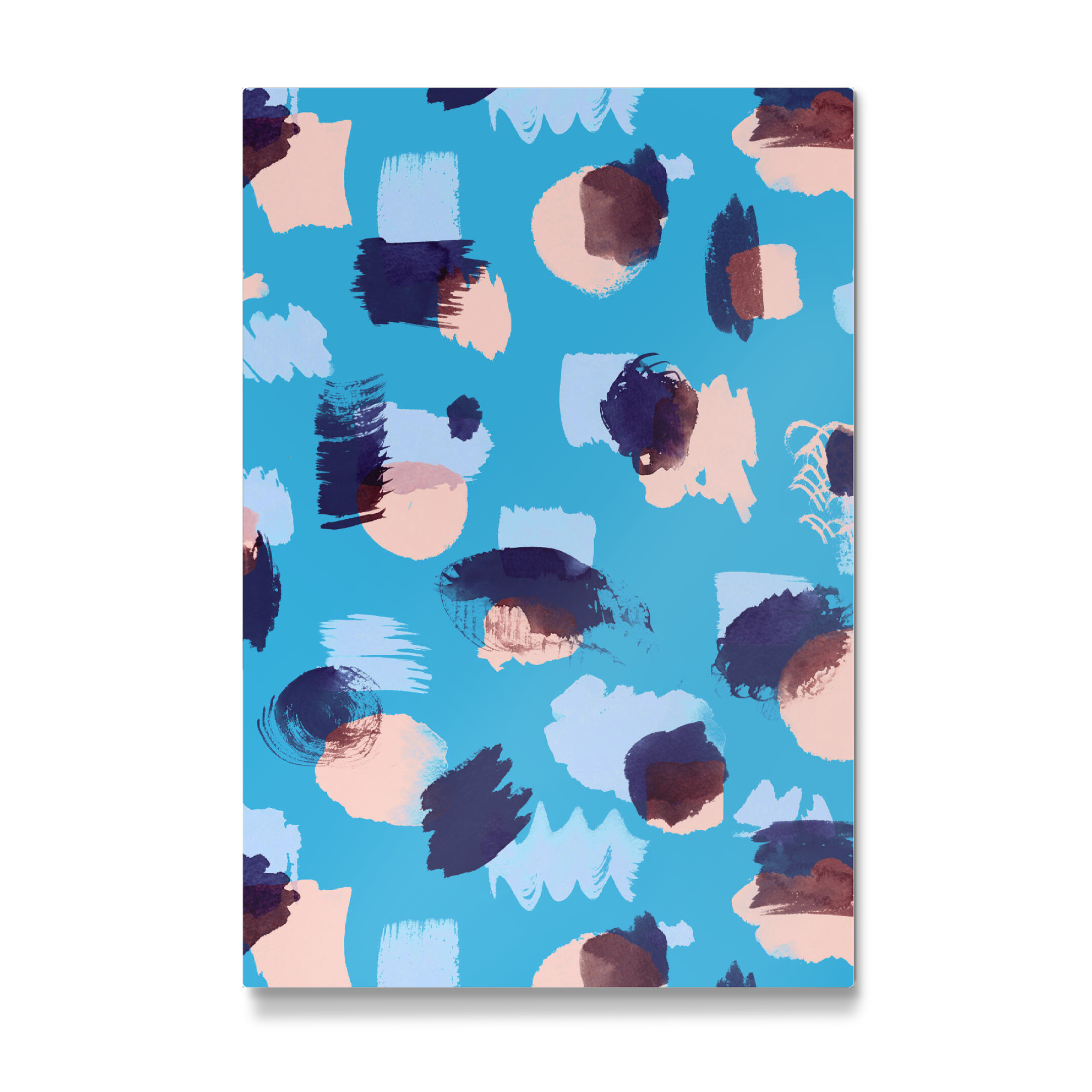 Galerie-Print "Abstract Stains Blue" 75x50 cm artboxONE