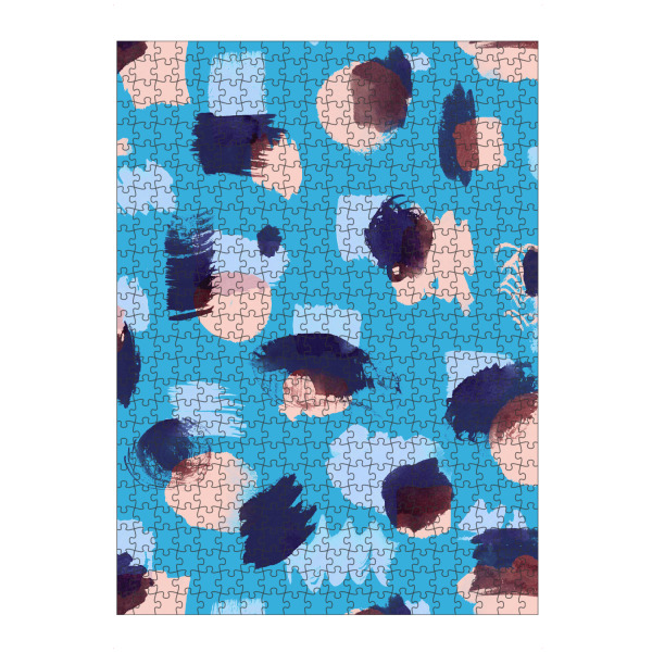 artboxONE Puzzle "Abstract Stains Blue" artboxONE - Abstrakt,Lustig