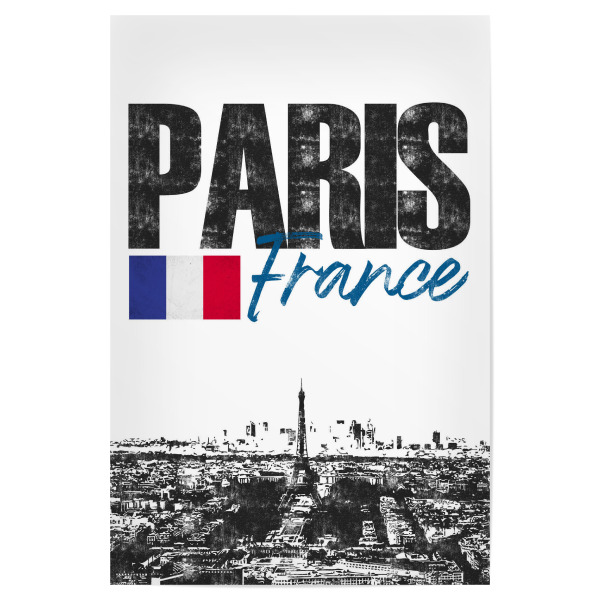 Poster 30x20 cm "Paris Skyline minimalistisch" artboxONE - Städte,Schwarzweiß,Städte / Paris