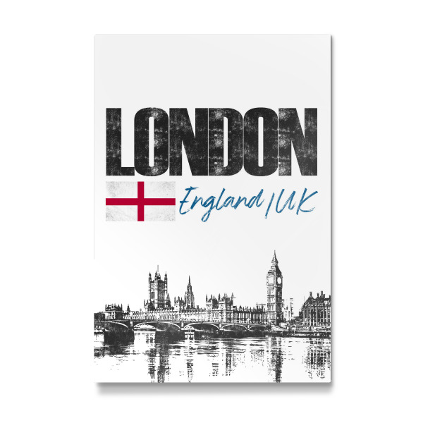 Galerie-Print "London Skyline minimalistisch" 30x20 cm artboxONE