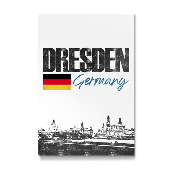 Galerie-Print "Dresden Skyline minimalistisch" 30x20 cm artboxONE