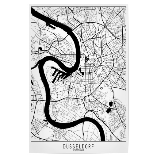 Dusseldorf map minimal