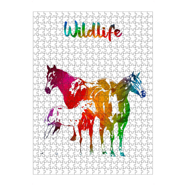 Puzzle Ravensburger "Pferdefamilie" artboxONE - Tiere - Tiere,Reiten,Wild,Kinder,Familie,Natur,Wildlife,Pferd,Pferde,Bunt - Bild tiere