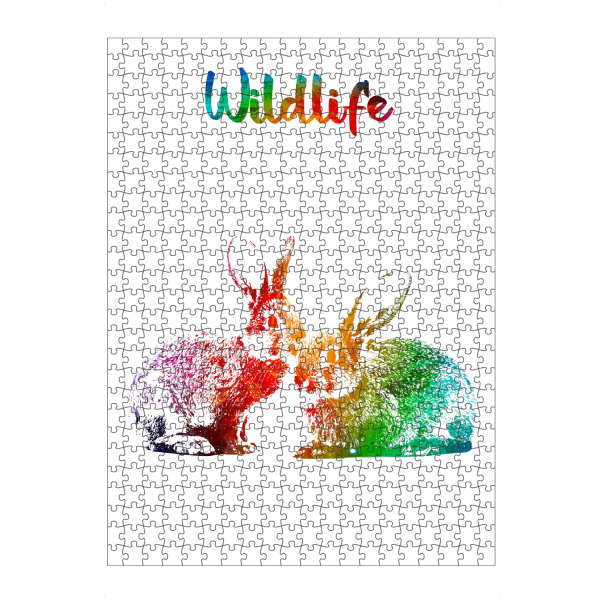 artboxONE Puzzle "Hasen" artboxONE - Tiere - Tiere,Zoo,Süß,Wild,Wald,Wiese,Natur,Wildlife,Haustier,Kaninchen,Bunt,Hasen - Bild tiere