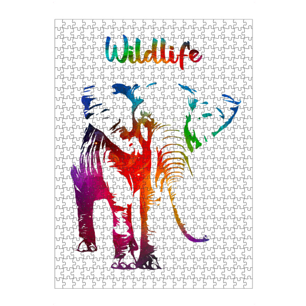 artboxONE Puzzle "Elefantenbulle" artboxONE - Tiere - Tiere,Zoo,Wild,Kinder,Natur,Wildlife,Afrika,Asien,Elfenbein,Bunt,Elefant - Bild tiere