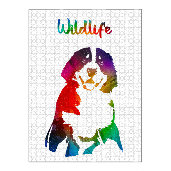Puzzle Ravensburger "Hund - Welpe" artboxONE - Tiere - Tiere,Zoo,Wild,Wald,Kinder,Welpe,Natur,Wildlife,Bunt,Hund - Bild tiere