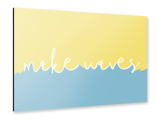 Alu-Dibond "Make waves (in summer)" 30x20 cm artboxONE