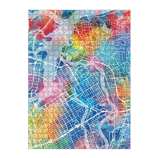 artboxONE Puzzle "Ottawa map watercolor" artboxONE - Städte,Reise,Abstrakt,Kartografie