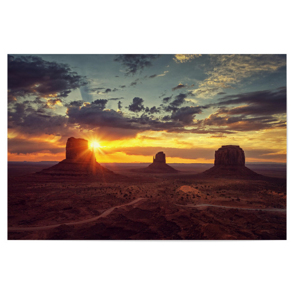 Poster 30x20 cm "Monument Valley, USA" artboxONE - Natur,Reise,Für Mama,Für Papa