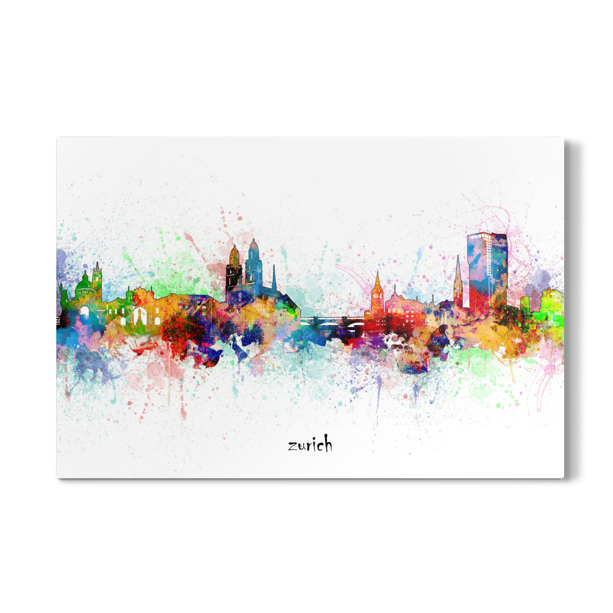 Galerie-Print "Zurich skyline artistic" 75x50 cm artboxONE