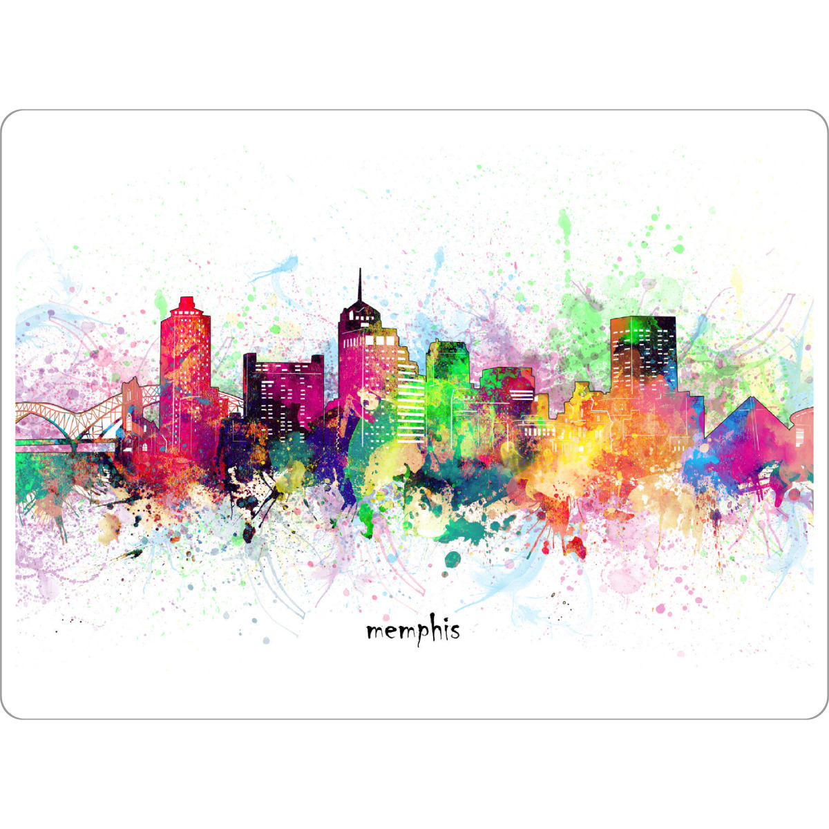 Tischset "Memphis skyline artistic" artboxONE - Städte