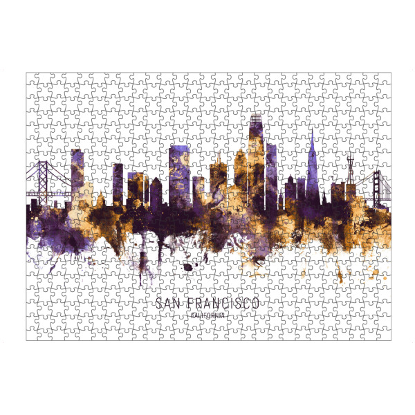 artboxONE Puzzle "San Francisco Skyline PurpleGold" artboxONE - Städte,Städte / San Francisco
