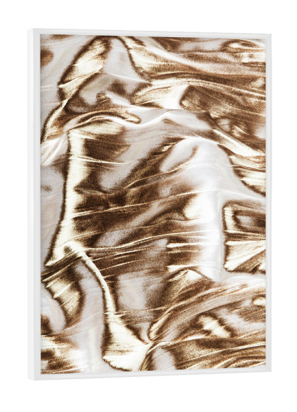 Poster mit weißem Rahmen "Golden Hangover" artboxONE - Abstrakt