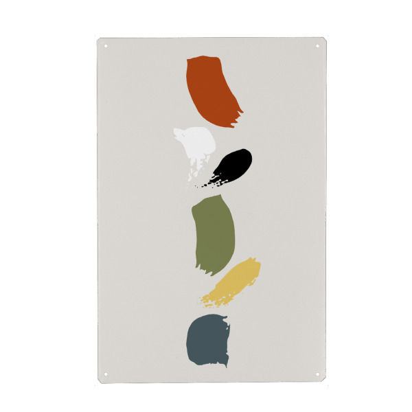 Metall Poster "Brush brush" artboxONE - Abstrakt