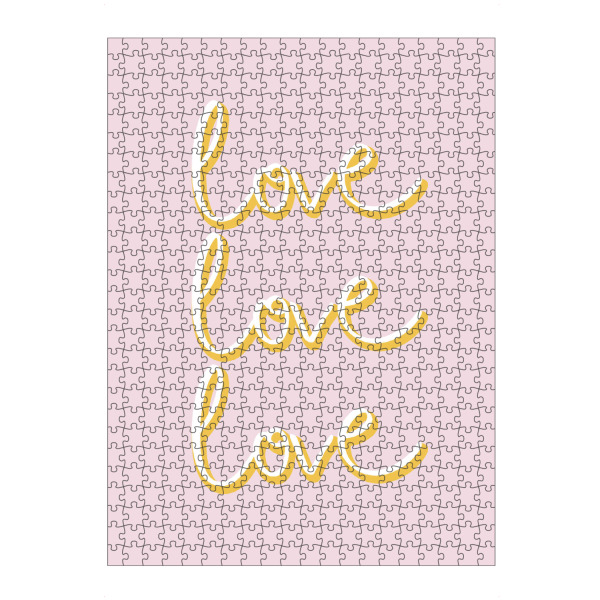 Puzzle Ravensburger "Love love love candycolor" artboxONE - Typografie,Liebe,Festivals