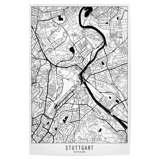 Stuttgart map minimal