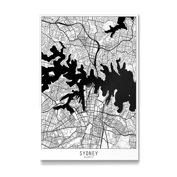 Galerie-Print "Sydney map minimal" 30x20 cm artboxONE