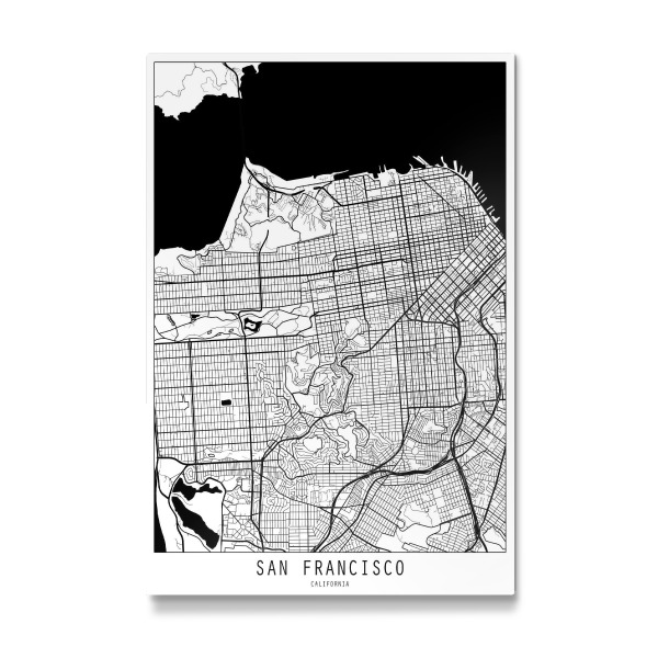 Galerie-Print "San francisco map minimal" 30x20 cm artboxONE