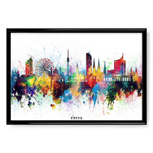 Vienna skyline artistic