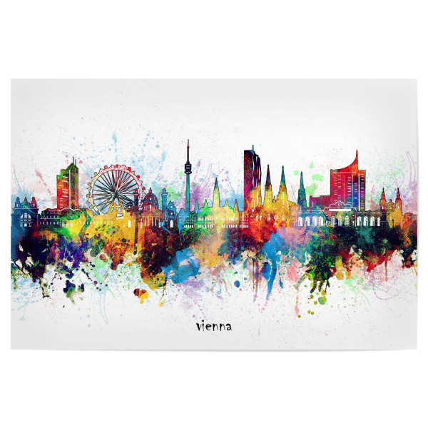 Poster "Vienna skyline artistic" artboxONE - Städte,Städte / Wien