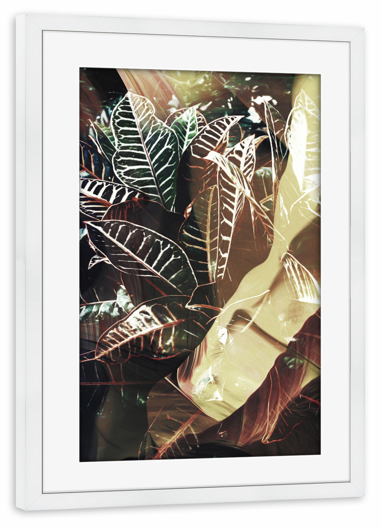Poster mit Rahmen weiß "Duet III Tas" artboxONE - Natur,Floral,Abstrakt
