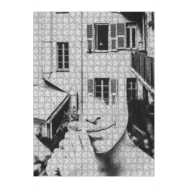 Puzzle Ravensburger "Portrait V Tas" artboxONE - Natur,Abstrakt,Schwarzweiß,Architektur