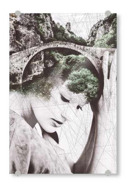 Acrylglasbild "Portrait III Tas" artboxONE - Natur,Abstrakt,Architektur