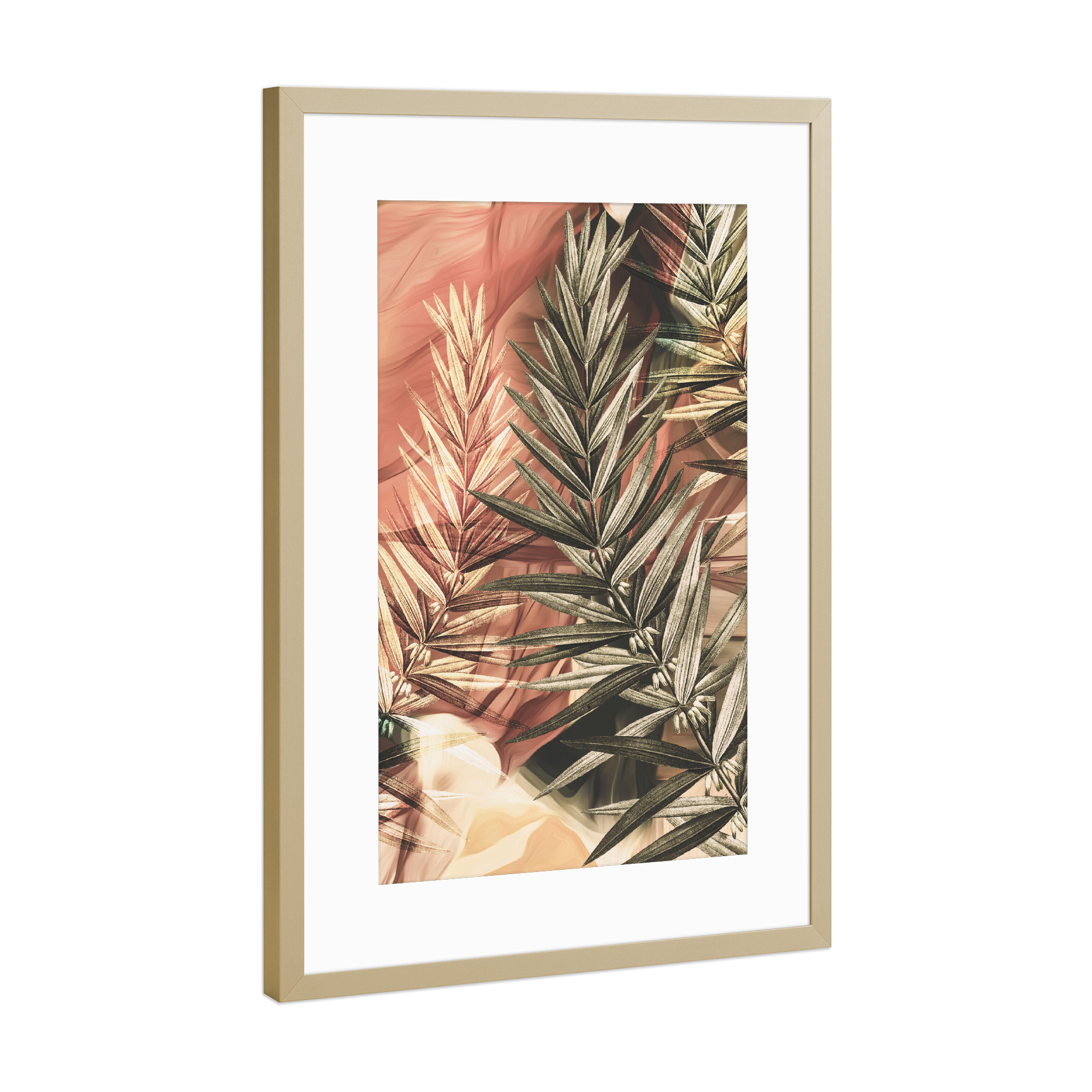 Poster mit Rahmen Gold "Colors tas I" artboxONE - Natur,Floral,Abstrakt - Blumen,Flowers,Colors,Abstract,Abstrakt,Nature,Bunt,Colorful