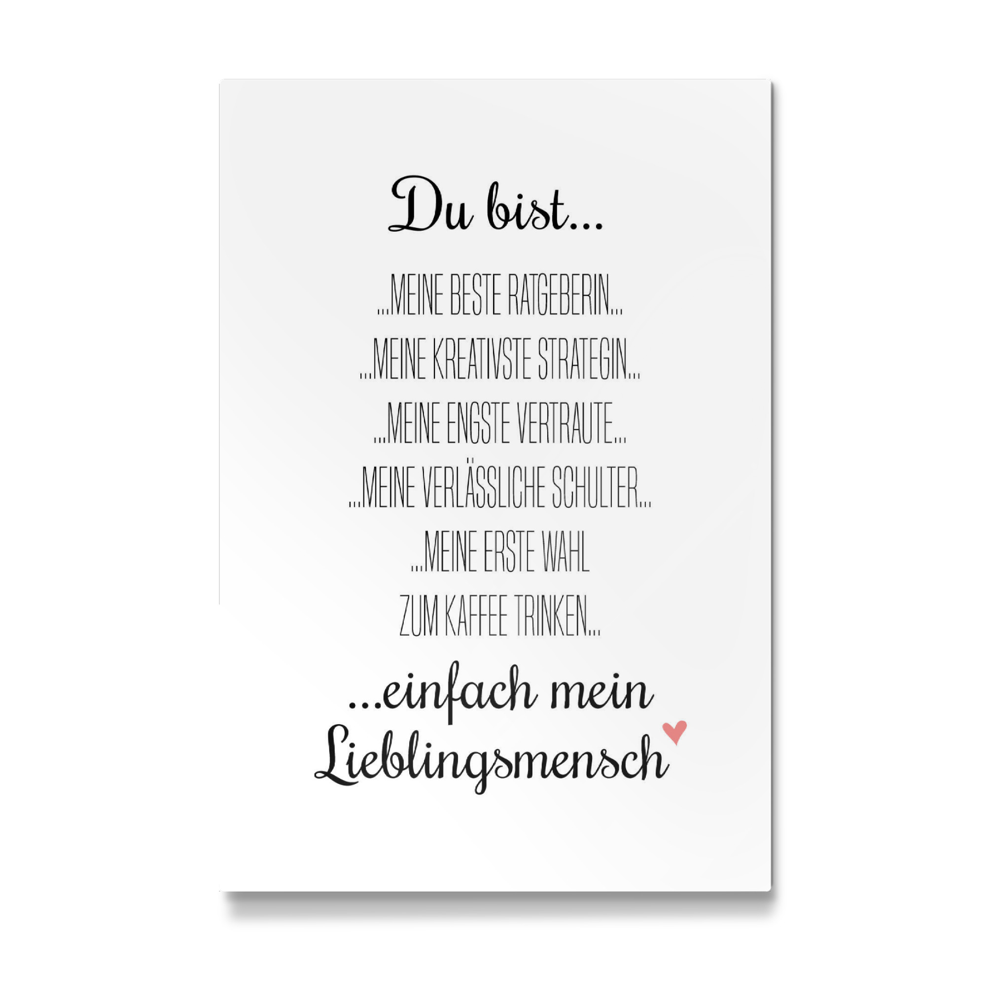 Galerie-Print "Beste Freundin Lieblingsmensch" 75x50 cm artboxONE