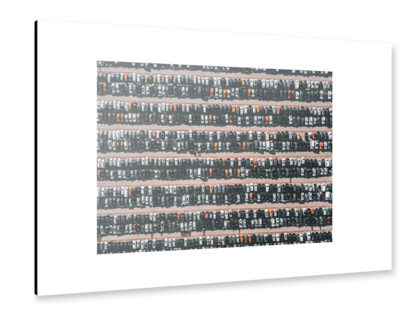 Alu-Dibond "Parking Cars" 30x20 cm artboxONE