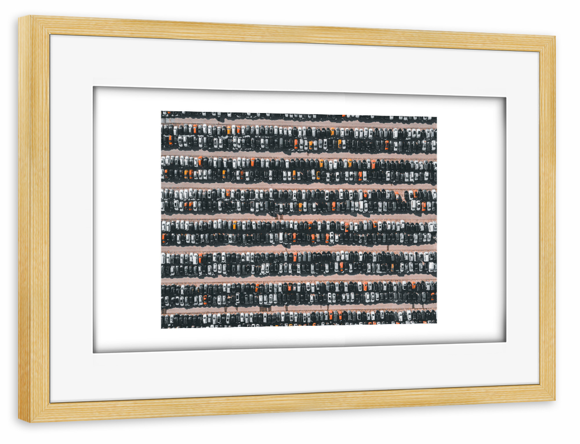 Poster mit Rahmen kiefer "Parking Cars" artboxONE - Automobile