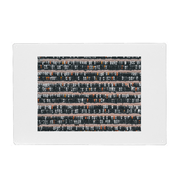 Metall Poster "Parking Cars" artboxONE - Automobile