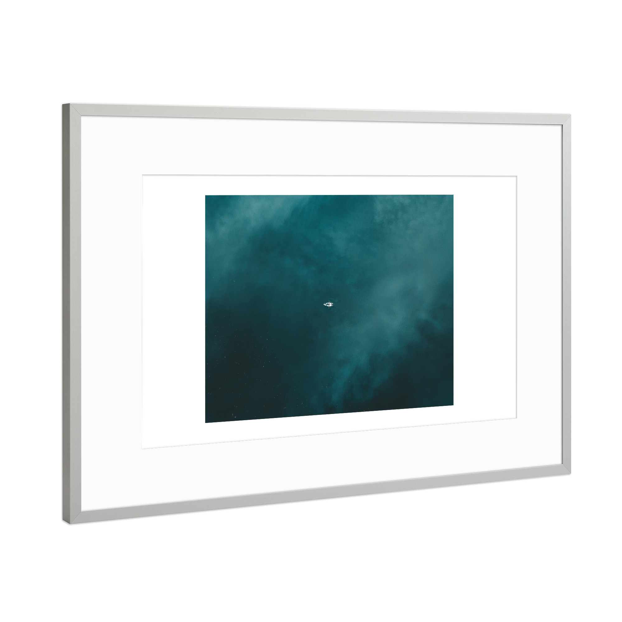 Poster mit Rahmen Silber "Open water" artboxONE - Natur,Reise
