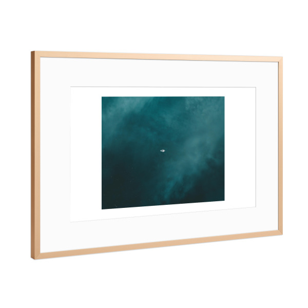 Poster mit Rahmen Kupfer "Open water" artboxONE - Natur,Reise