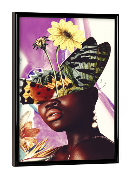 Poster mit schwarzem Rahmen "Tropical Portrait IV Tas" artboxONE - Natur,Floral,Tiere,Menschen