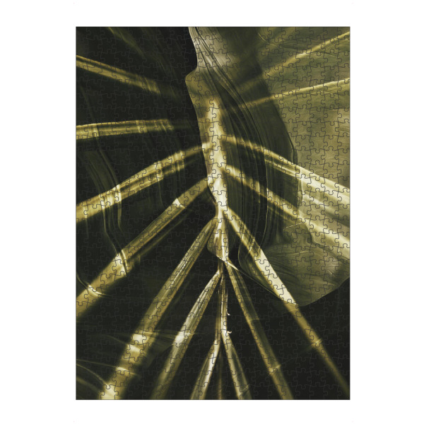 Puzzle Ravensburger "Green leaves III Tas" artboxONE - Natur,Floral,Abstrakt