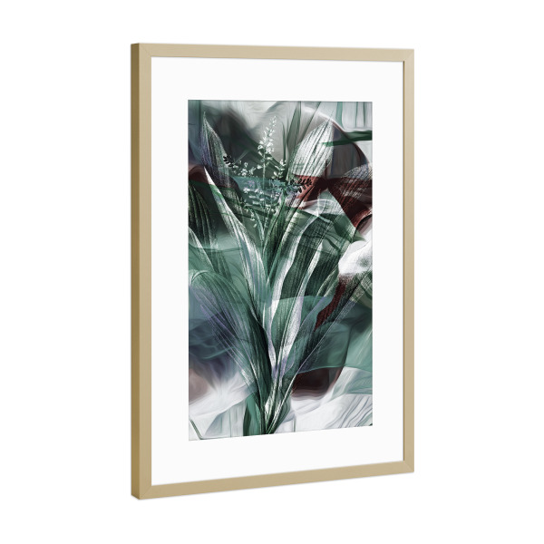 Poster mit Rahmen Gold "Colors VI Tas" artboxONE - Natur,Floral,Abstrakt