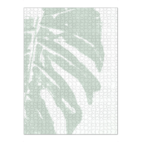 Puzzle Ravensburger "Acryl Monstera - The Sweet" artboxONE - Natur,Floral,Abstrakt - Monstera leaf,Monstera pflanze,Tropical,Khaki,Blatt,Abstract