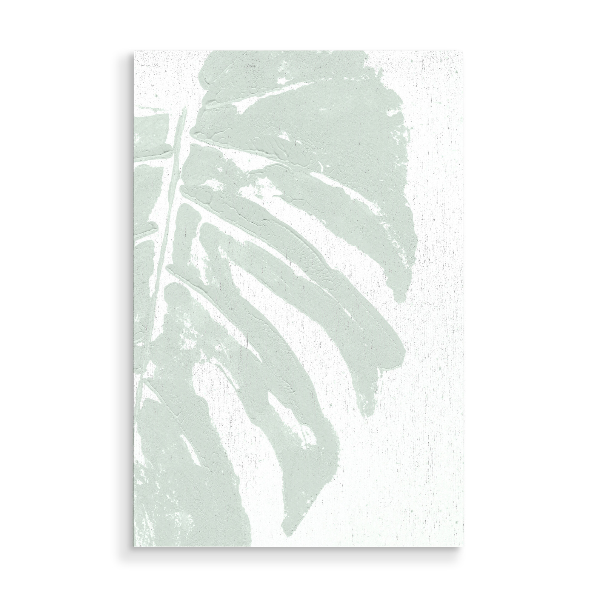 Holzbild "Acryl Monstera - The Sweet" artboxONE - Natur,Floral,Abstrakt - Monstera leaf,Monstera pflanze,Tropical,Khaki,Blatt,Abstract