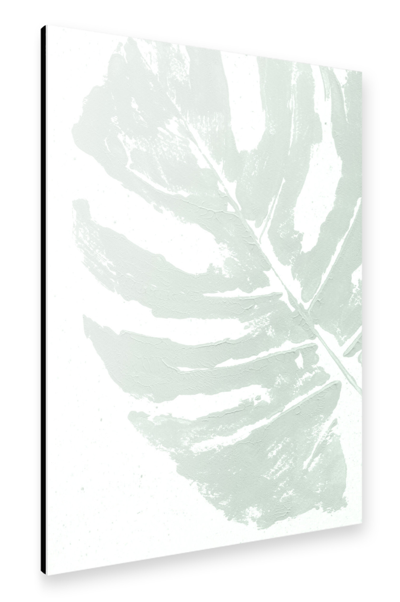 Alu-Dibond "Acryl Monstera - The Rough" 75x50 cm artboxONE