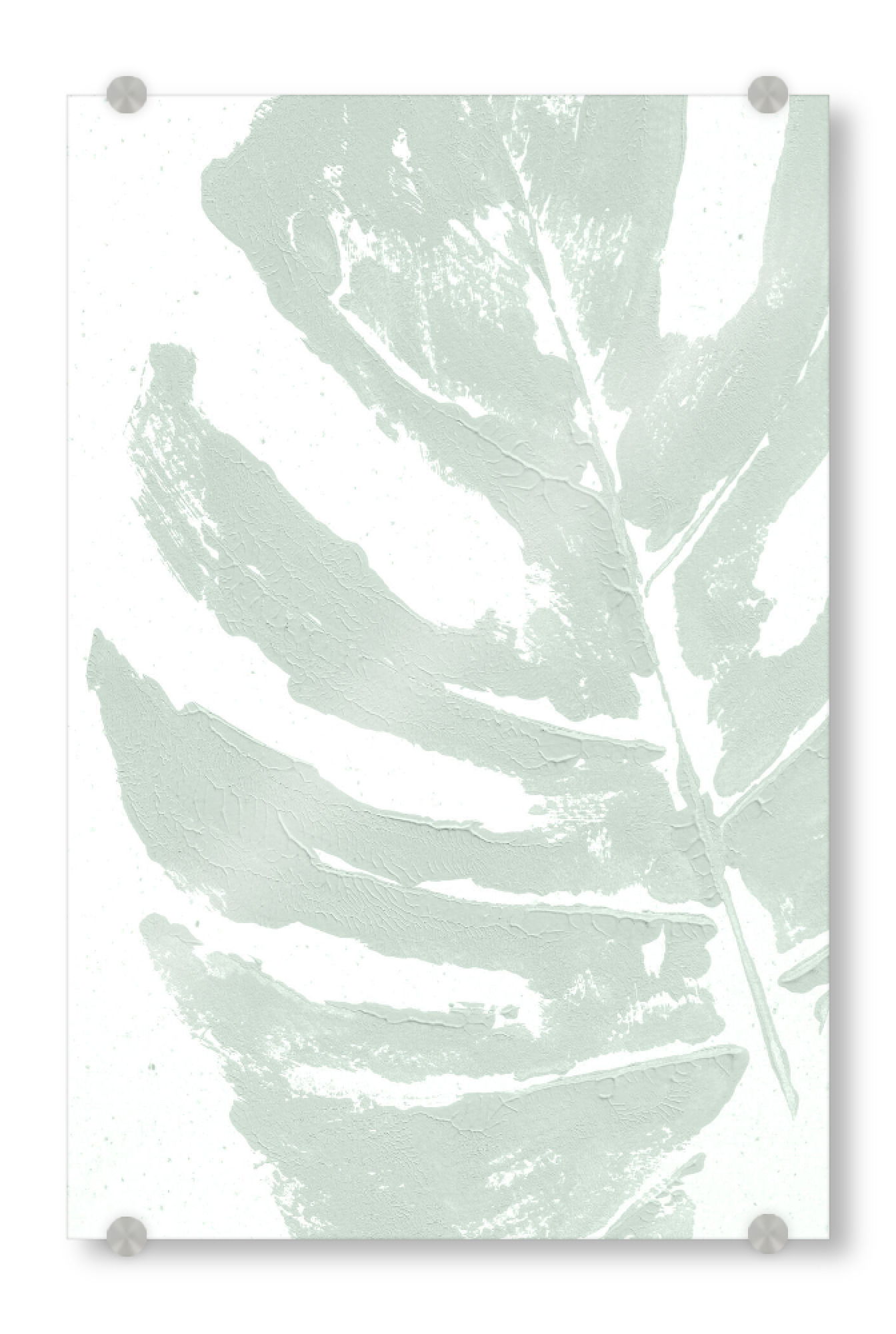 Acrylglasbild "Acryl Monstera - The Lovely" artboxONE - Natur,Floral,Abstrakt - Monstera leaf,Monstera pflanze,Tropical,Khaki,Blatt,Abstract