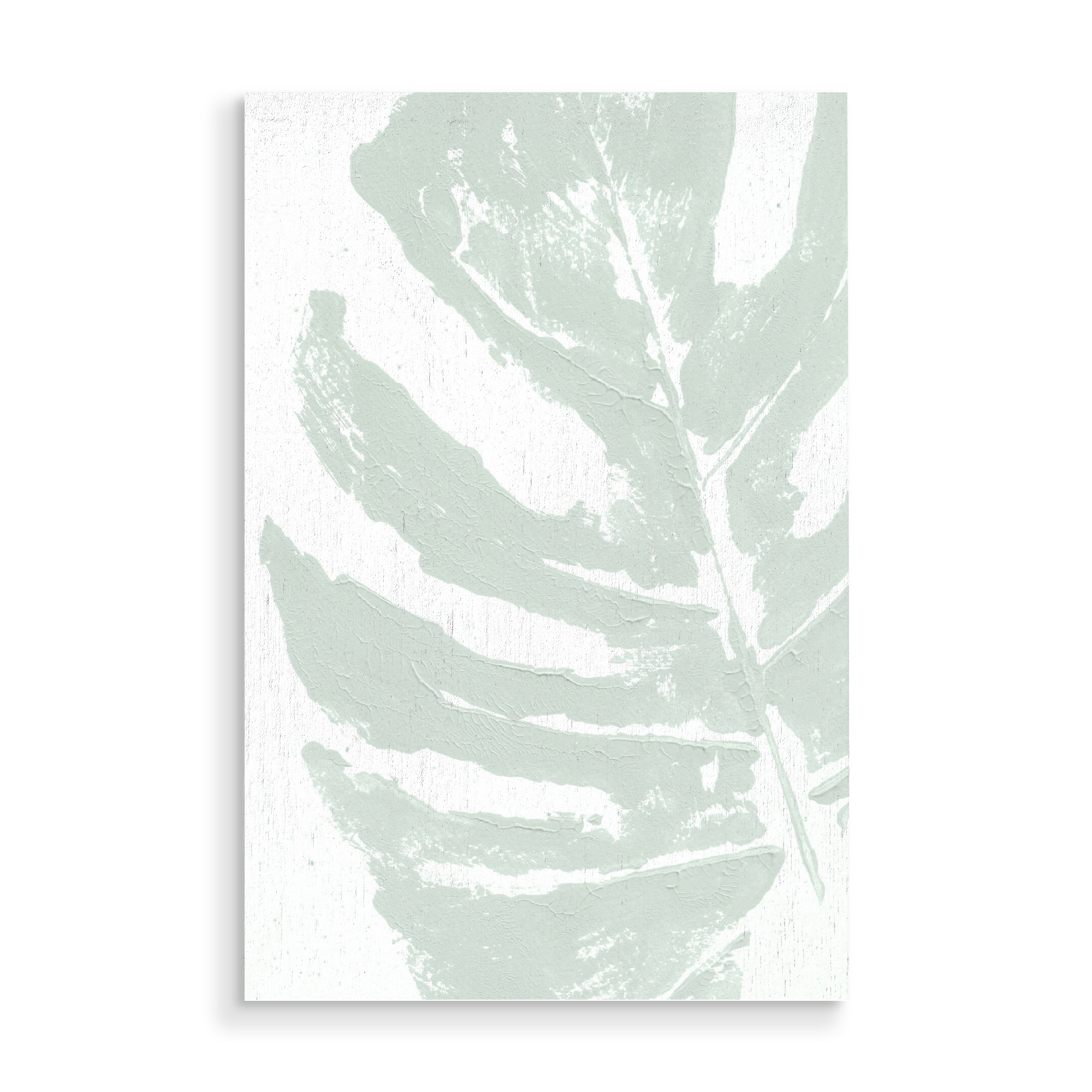 Holzbild "Acryl Monstera - The Lovely" artboxONE - Natur,Floral,Abstrakt - Monstera leaf,Monstera pflanze,Tropical,Khaki,Blatt,Abstract
