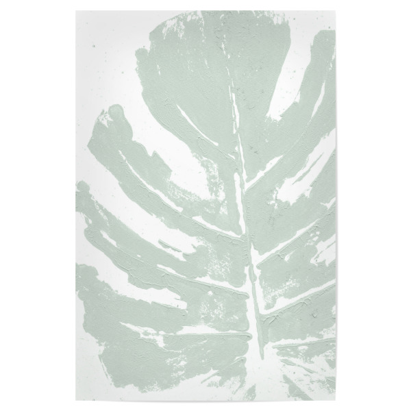 Poster 30x20 cm "Acryl Monstera - The Huge" artboxONE - Natur,Abstrakt - Monstera leaf,Monstera pflanze,Khaki,Tropical,Leaf,Pflanze
