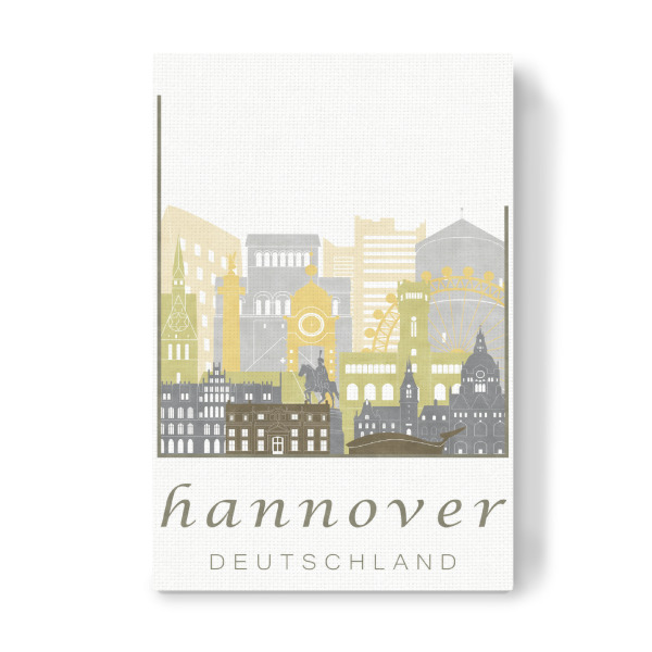 Leinwandbild "Hannover skyline desert" artboxONE - Städte,Architektur