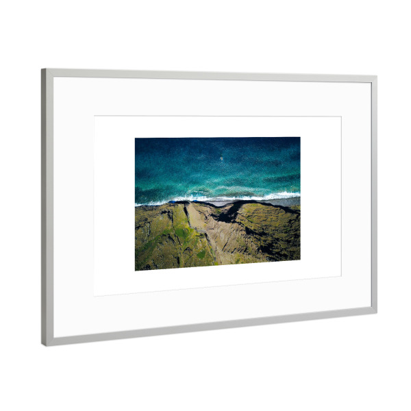 Poster mit Rahmen Silber "Blue water" artboxONE - Natur,Reise,Reise / Strand und Meer