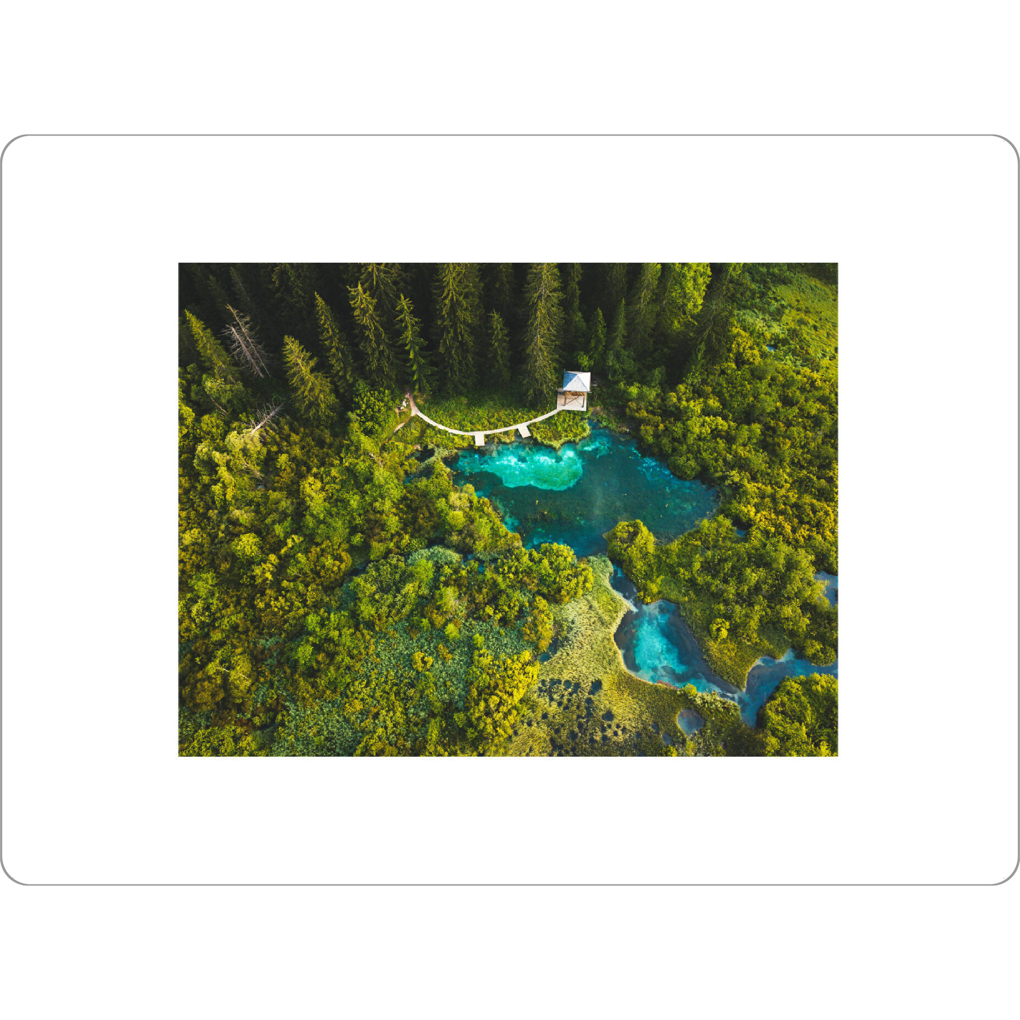 Tischset "Zelenci - Landschaft" artboxONE - Natur,Reise,Buchstaben / A,Buchstaben / D